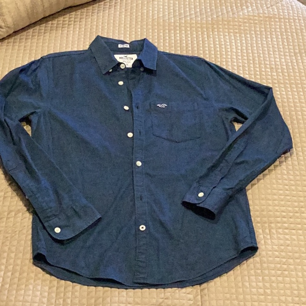 Hollister Men's Blue Casual Shirt